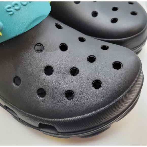 Classic Crocs All Terrain Clogs Black Blue Unisex Size M12 NEW 206340-0C4 - Picture 6 of 16